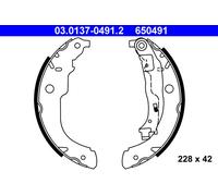 ATE 03.0137-0491.2 Brake Shoe Set