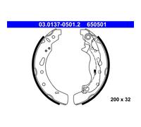 ATE Brake Shoe Set 03.0137-0501.2 - Rear - Fits Mazda 2 Hatchback