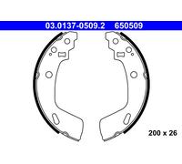 ATE Brake Shoes 03.0137-0509.2 200 26 without lever SUZUKI: SWIFT 4