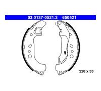 ATE 03.0137-0521.2 Brake Shoe Set Rear for Rapid Roomster Toledo
