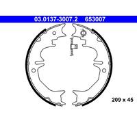 ATE 03.0137-3007.2 Brake Shoe Set, parking brake for LEXUS,TOYOTA