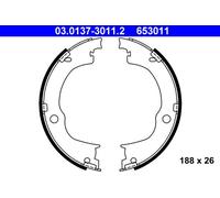 ATE 03.0137-3011.2 Brake Shoe Set, parking brake for CHEVROLET,OPEL,VAUXHALL