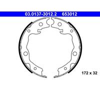 ATE 03.0137-3012.2 Handbrake shoes