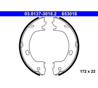 ATE 03.0137-3018.2 Brake Shoe Set, parking brake for CHRYSLER