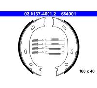 ATE 03.0137-4001.2 Brake Shoe Set, parking brake for MERCEDES-BENZ,VW