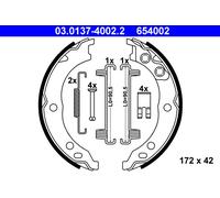 ATE 03.0137-4002.2 Brake Shoe Set, parking brake for CITRO?N,FIAT,PEUGEOT