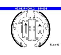 ATE 03.0137-4004.2 Brake Shoe Set, parking brake for ,CITRO?N,FIAT,PEUGEOT
