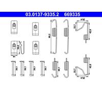 ATE 03.0137-9335.2 Brake shoe fitting kit
