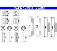ATE 03.0137-9343.2 Brake shoe fitting kit