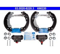 ATE Brake Shoe Set 03.0520-8220.3 - Drum Brakes - Rear - Fits FIAT, FORD