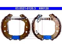FITS CITROËN NEMO MPV 1.3 HDI 75 BRAKE SHOE SET 03.0521-0120.3 ATE