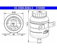 ATE Coolant Tank - 310009 - Automotive - Vehicle Cooling Systems