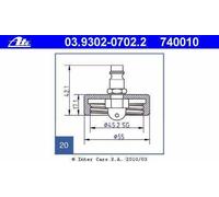BRAKE BLEEDER ADAPTER 03.9302-0702.2