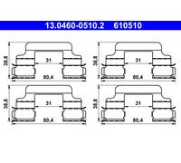 ACCESSORY KIT DISC BRAKE PAD 13.0460-0510.2 FOR VW BBY/AUA/BKY 1.4L 4cyl POLO