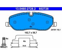 ATE 13.0460-2728.2 Brake Pad Set, disc brake for LAND ROVER