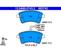 ATE 13.0460-2743.2 Brake pad set