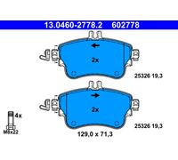 ATE 13.0460-2778.2 Brake Pad Set, disc brake for MERCEDES-BENZ