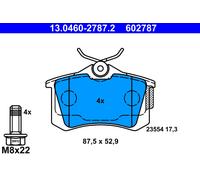 ATE Disc Brake Pad Set 13.0460-2787.2 - Fits SEAT AUDI VW SKODA (Cupra Leon CPWA/CYVB)
