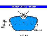 ATE 13.0460-2811.2 Brake Pad Set, disc brake for SAAB