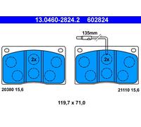 BRAKE PAD SET DISC BRAKE FOR RENAULT MASTER I BOX T S9U 714 S9U 740 S8U 742 ATE
