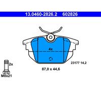 ATE 13.0460-2826.2 Brake Pad Set, disc brake for ALFA ROMEO,FIAT,LANCIA