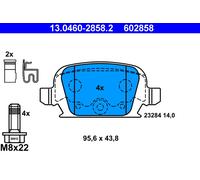 BRAKE PAD SET DISC BRAKE 13.0460-2858.2 FOR OPEL CORSA/Hatchback/Van VITA 1.4L