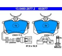 ATE 13.0460-2877.2 Brake Pad Set, disc brake for SEAT,VW