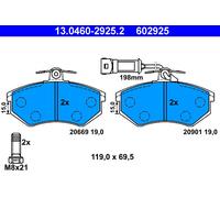 ATE 13.0460-2925.2 Brake Pad Set, disc brake for AUDI