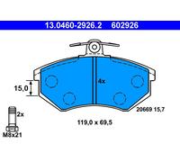 ATE 13.0460-2926.2 Brake pad set