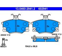 ATE 13.0460-2941.2 Brake Pad Set, disc brake for AUTOBIANCHI,FIAT,LANCIA