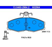 ATE 13.0460-2964.2 Brake Pad Set, disc brake for SKODA,VW
