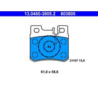 ATE Brake Pad Set 13.0460-3805.2 – Disc Brake OE Replacement for Mercedes-Benz