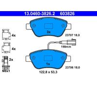 ATE 13.0460-3826.2 Brake Pad Set, disc brake for ALFA ROMEO,FIAT
