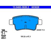 ATE 13.0460-3828.2 Brake pad set