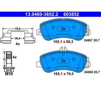 ATE Brake Pads 13.0460-3852.2 - Front for Mercedes-Benz GLK-Class (X204)