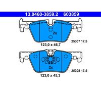 Brake pads 13.0460-3859.2 ATE for BMW 1 Sports Hatch 3 4 Coupe 3 Gran Turismo
