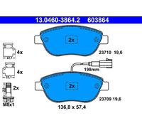 ATE 13.0460-3864.2 Brake Pad Set, disc brake for ABARTH,FIAT,OPEL,VAUXHALL