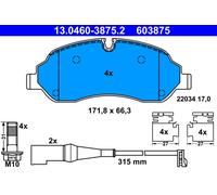 ATE 13.0460-3875.2 Brake Pad Set, disc brake for FORD