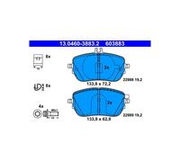 ATE 13.0460-3883.2 Brake Pads Set Front for Mercedes A CLA B GLA