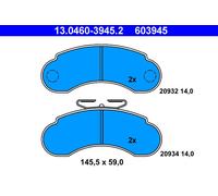 ATE 13.0460-3945.2 Brake pad set