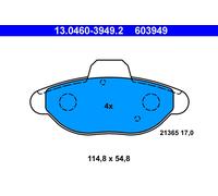 ATE 13.0460-3949.2 Brake Pad Set, disc brake for FIAT