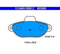 Fits ATE 13.0460-3950.2 Brake Pad Set, disc brake UK Stock