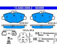 ATE 13.0460-3999.2 Brake Pad Set, disc brake for MERCEDES-BENZ