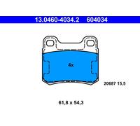 Brake pads 13.0460-4034.2 ATE for MERCEDES-BENZ 190 124 Saloon E-CLASS 124 Coupe