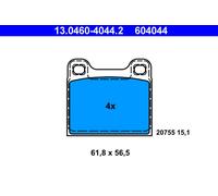 ATE 13.0460-4044.2 Brake Pad Set, disc brake for VOLVO
