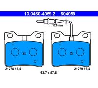 BRAKE PAD SET DISC BRAKE 13.0460-4059.2 FOR PEUGEOT 406/Break 6FZ 1.7LRHS 2.0L