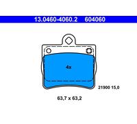 ATE 13.0460-4060.2 Brake Pad Set, disc brake for MERCEDES-BENZ
