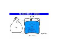 ATE Brake Pads 13.0460-4064.2 – Mercedes-Benz & Chrysler Crossfire 3.2 – Rear