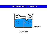 ATE 13.0460-4072.2 Brake Pad Set, disc brake for BMW
