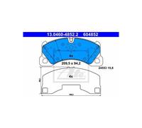 ATE Brake Pad Set 13.0460-4852.2 - for Porsche Cayenne 3.2 & VW